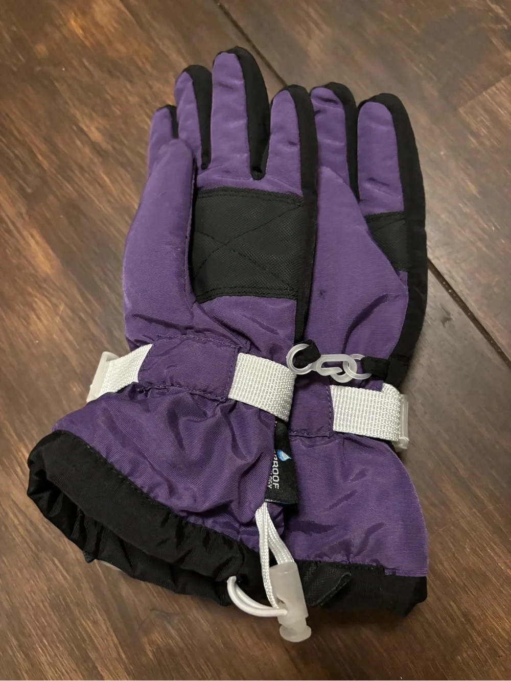 Kids Purple Winter Gloves with Insulated Lining